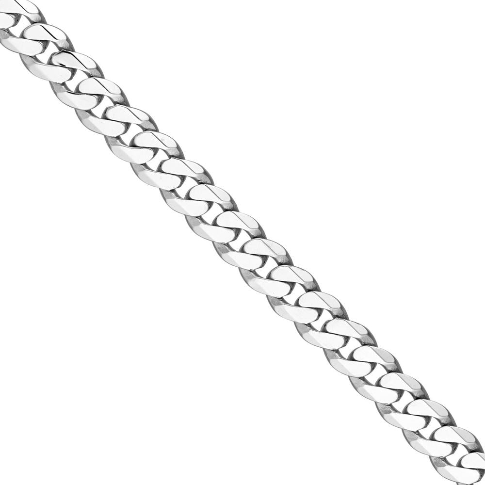 Olas d'Oro - 14K White Gold 4.7mm Miami Cuban Chain Bracelet - 9.25g