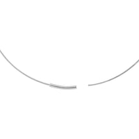 Olas d'Oro - 14K White Gold 40mm Endless Wire Hoop Earrings - Lightweight and Polished