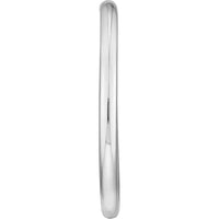 Olas d'Oro - 14K White Gold 50mm Tube Hoop Earrings  Elegant and Polished Design