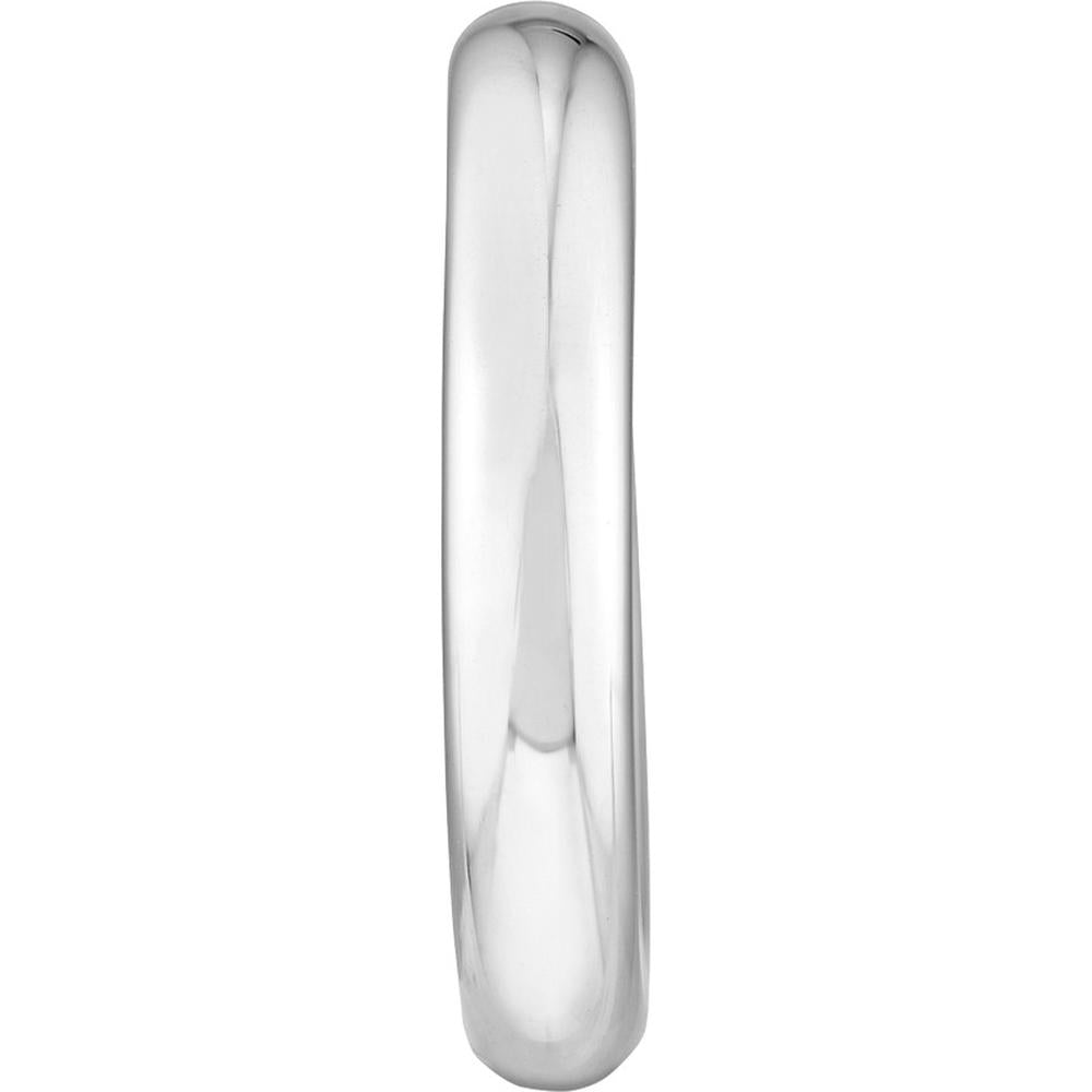 Olas d'Oro - 14K White Gold 5mm x 30mm Tube Hoop Earrings - 3.84 Grams