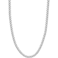 Olas d'Oro - 14K White Gold 7.30mm Miami Cuban 200 Necklace with Lobster Lock - 22" - 61.09 Grams