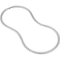 Olas d'Oro - 14K White Gold 7.30mm Miami Cuban Chain Necklace with Lobster Clasp - 66.76 grams