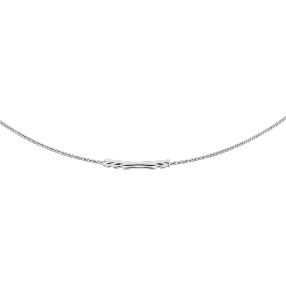 Olas d'Oro - 14K White Gold 75mm Endless Wire Hoop Earrings - Lightweight and Elegant Design