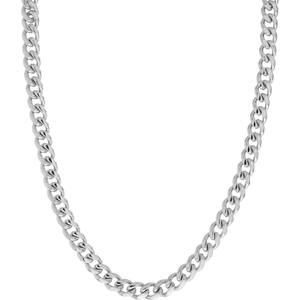 Olas d'Oro - 14K White Gold 8.7mm Men's Miami Cuban Chain Bracelet - 8.50" Length, 34.16 grams