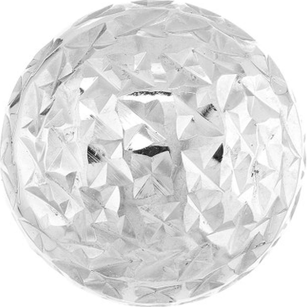 Olas d'Oro - 14K White Gold 8mm Textured Ball Stud Earrings - 1.40 Grams Total Weight