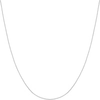 Olas d'Oro - 14K White Gold Adjustable Child's Cable Chain Necklace - 1.20mm, 13-15 inches