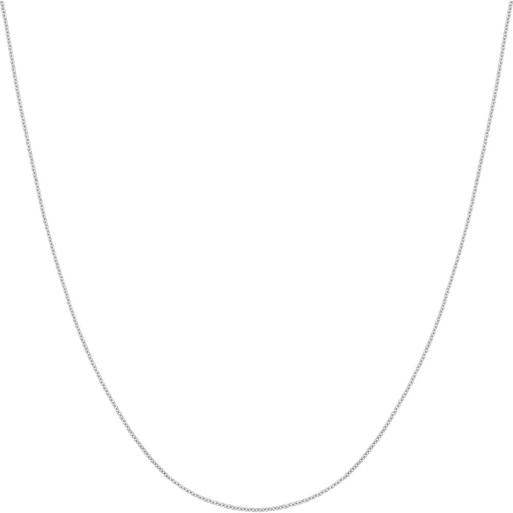 Olas d'Oro - 14K White Gold Adjustable Child's Cable Chain Necklace - 1.20mm, 13-15 inches