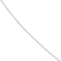 Olas d'Oro - 14K White Gold Adjustable Child's Cable Chain Necklace - 1.20mm, 13-15 inches