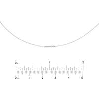 Olas d'Oro - 14K White Gold Adjustable Choker with 1/2pt Diamond - Design