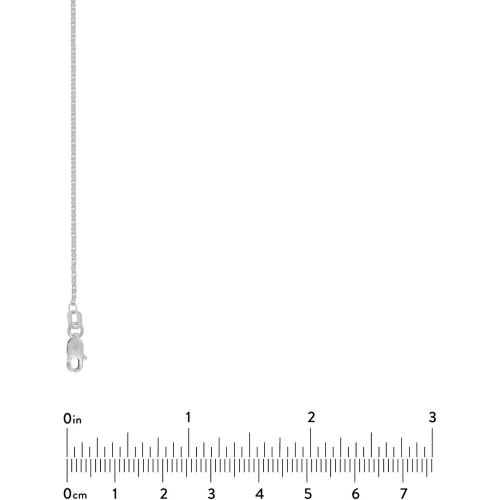 Olas d'Oro - 14K White Gold Adjustable Double Rope Chain Necklace 18"