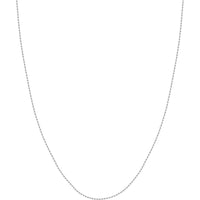 Olas d'Oro - 14K White Gold Adjustable Rope Chain Necklace with Slider 22" Length