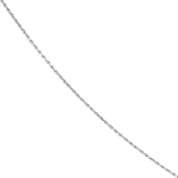 Olas d'Oro - 14K White Gold Adjustable Rope Chain Necklace with Slider 22" Length