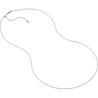 Olas d'Oro - 14K White Gold Adjustable Rope Chain Necklace with Slider 22" Length