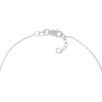 Olas d'Oro - 14K White Gold Adjustable Sideways Wishbone Bracelet Rhodium & Yellow Gold Plated