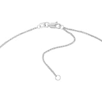 Olas d'Oro - 14K White Gold Adjustable Square Wheat Chain Necklace - 18 Inches