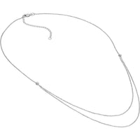 Olas d'Oro - 14K White Gold Bead Chain Necklace - Customizable Design with Lobster Clasp