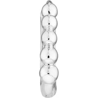 Olas d'Oro - 14K White Gold Beaded Mini Huggie Earrings - 1.55 Grams