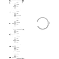 Olas d'Oro - 14K White Gold Bezel Diamond Earring Cuff with 1/20 Carat Diamond - 0.06 Carat Total Diamond Weight