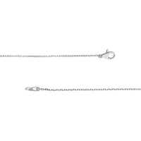 Olas d'Oro - 14K White Gold Bezel Set 3 Stone Graduated Diamond Necklace - 3/8 Carat Total Diamond Weight