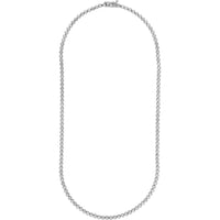 Olas d'Oro - 14K White Gold Bezel Set Diamond Necklace - 4.16 Carat Total Diamond Weight