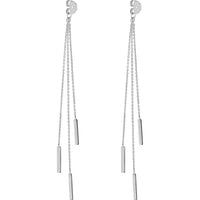 Olas d'Oro - 14K White Gold Cable Chain and Bar Earring Extensions - 2.18 Grams Total Weight