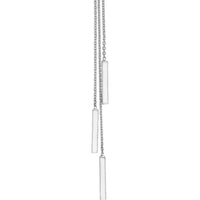 Olas d'Oro - 14K White Gold Cable Chain and Bar Earring Extensions - 2.18 Grams Total Weight