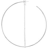 Olas d'Oro - 14K White Gold Cable Chain and Bar Earring Extensions - 2.18 Grams Total Weight