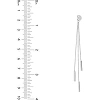Olas d'Oro - 14K White Gold Cable Chain and Bar Earring Extensions - 2.18 Grams Total Weight