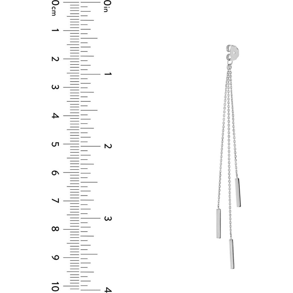 Olas d'Oro - 14K White Gold Cable Chain and Bar Earring Extensions - 2.18 Grams Total Weight