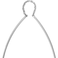 Olas d'Oro - 14K White Gold Curved Wire Threader Earrings - 1.01 Grams Total Weight