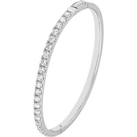 Olas d'Oro - 14K White Gold Diamond Bangle Bracelet with 2-5/8 Carat Total Diamond Weight