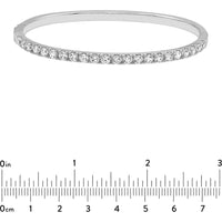 Olas d'Oro - 14K White Gold Diamond Bangle Bracelet with 2-5/8 Carat Total Diamond Weight