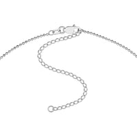 Olas d'Oro - 14K White Gold Diamond-Cut Bead Choker Chain - Adjustable 13-16 inches