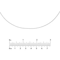 Olas d'Oro - 14K White Gold Diamond-Cut Cable Choker Chain - Adjustable 13-16 Inches