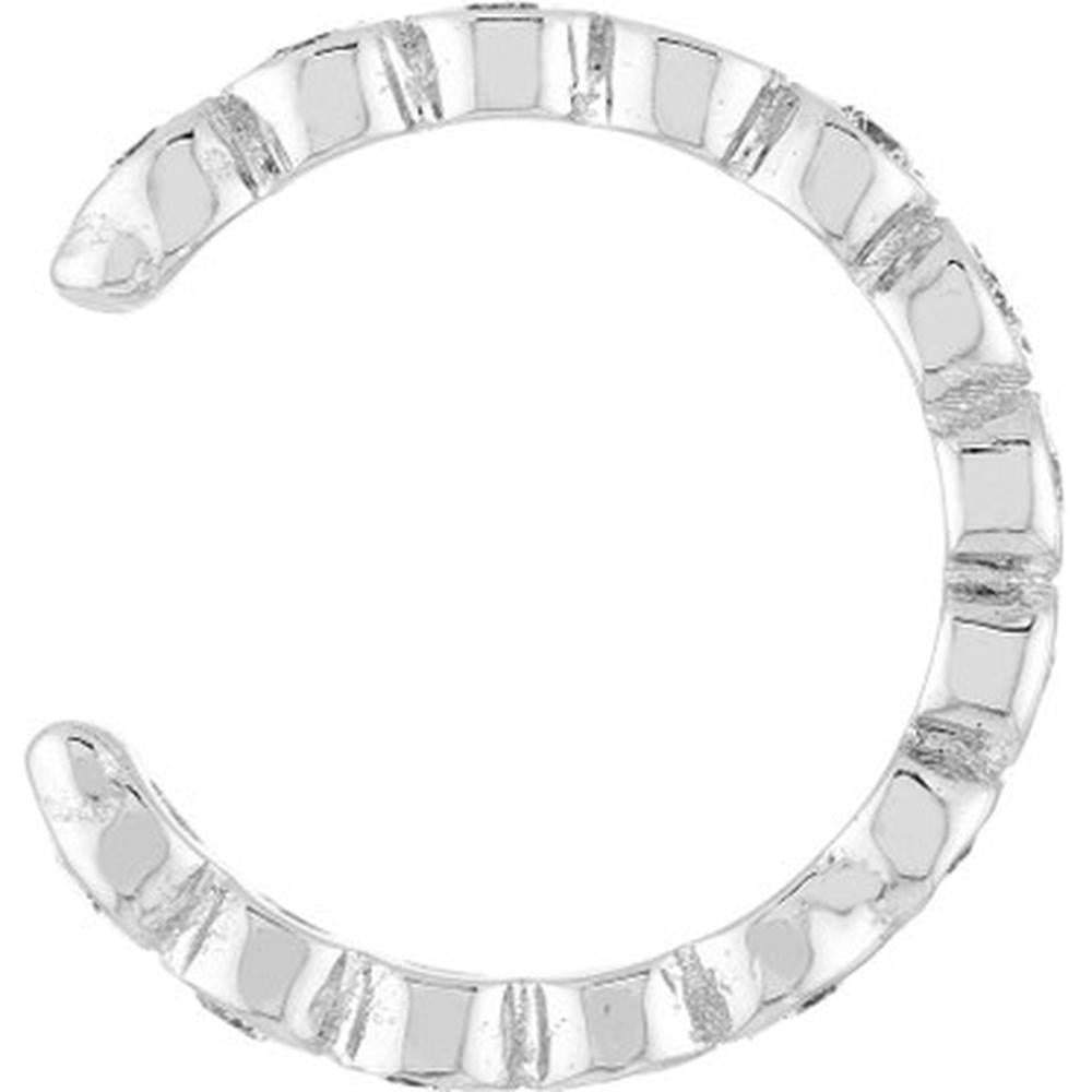 Olas d'Oro - 14K White Gold Diamond Earring Cuffs - 0.21 Carat Total Diamond Weight