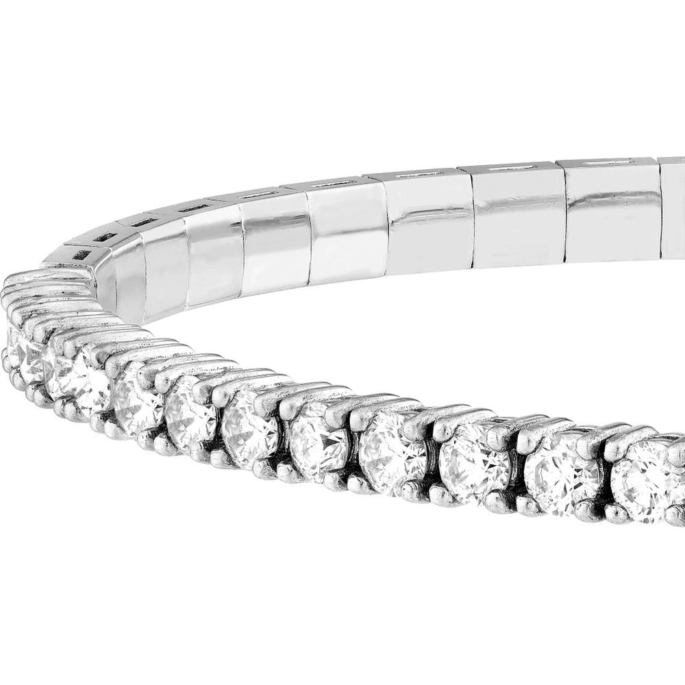 Olas d'Oro - 14K White Gold Diamond Flexi Tennis Bracelet with 1.63 Carat Total Diamond Weight
