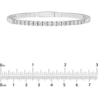 Olas d'Oro - 14K White Gold Diamond Flexi Tennis Bracelet with 1.63 Carat Total Diamond Weight