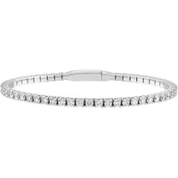 Olas d'Oro - 14K White Gold Diamond Full Flex Bracelet - 3.83 Carat Total Diamond Weight