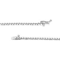 Olas d'Oro - 14K White Gold Diamond Graduated Half Tennis Necklace - 3.30 Carat Total Diamond Weight
