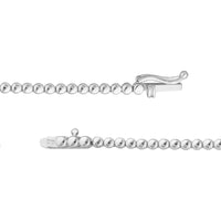 Olas d'Oro - 14K White Gold Diamond Graduated Tennis Necklace - 5.20 Carat Total Diamond Weight