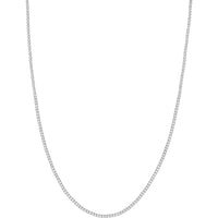Olas d'Oro - 14K White Gold Diamond Half Tennis Necklace - 2.37 Carat Total Diamond Weight