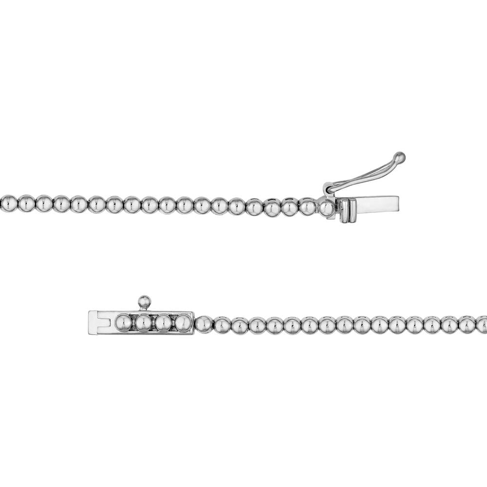 Olas d'Oro - 14K White Gold Diamond Lariat Necklace - 4.92 Carat Total Diamond Weight