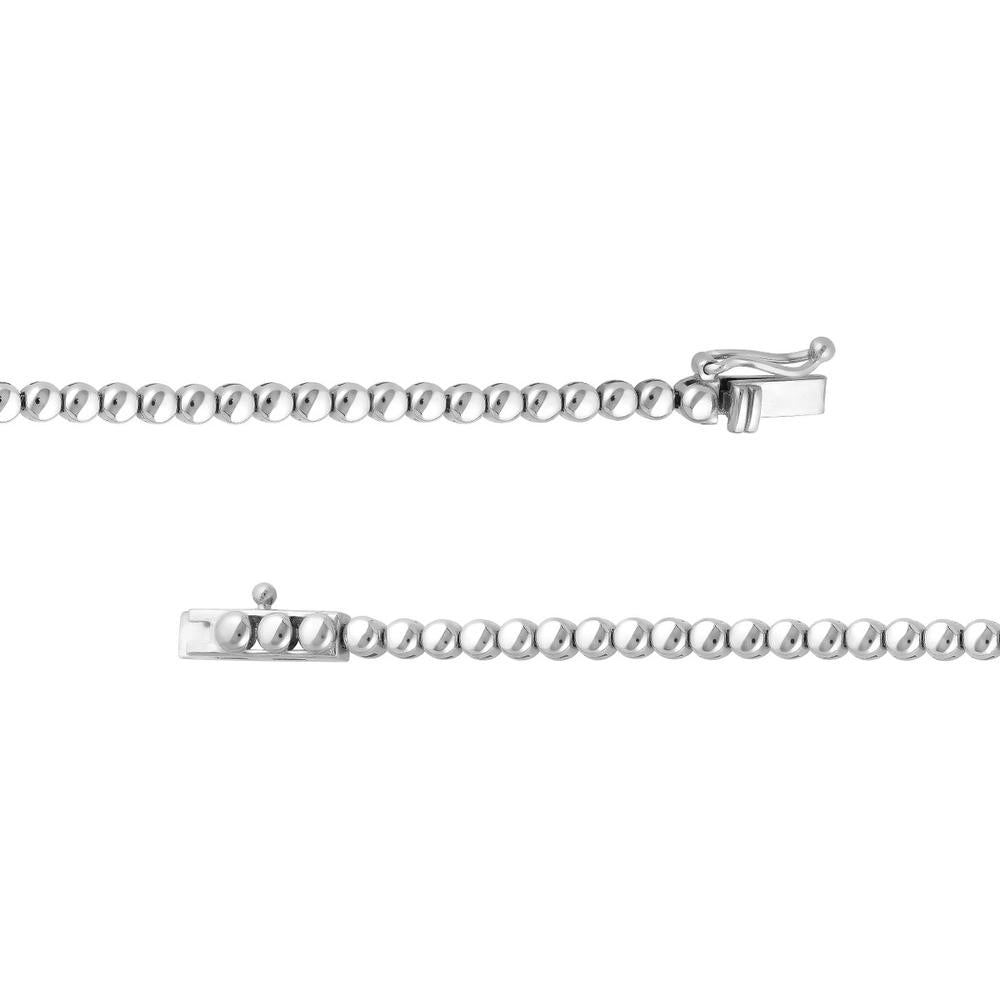 Olas d'Oro - 14K White Gold Diamond Lariat Necklace - 7.49 Carat Total Diamond Weight