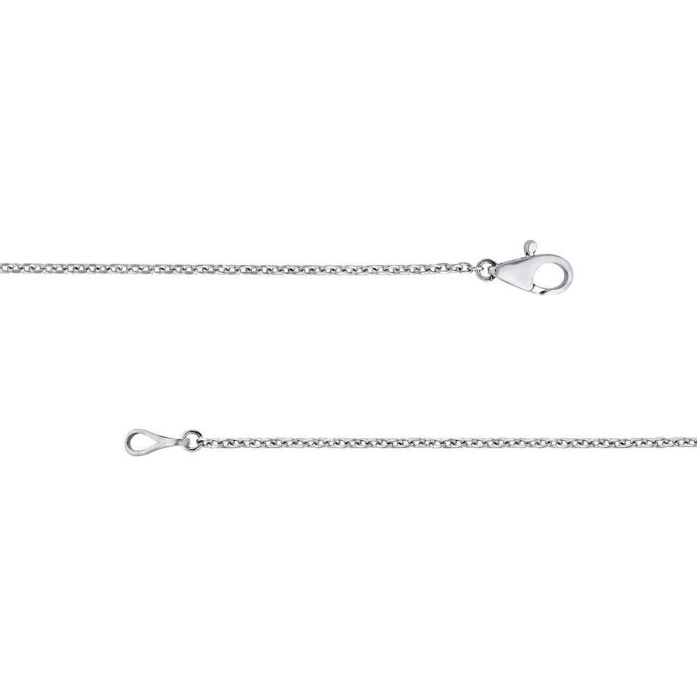 Olas d'Oro - 14K White Gold Diamond Necklace with Ascending Round Diamonds - 2.5 Carat Total Diamond Weight