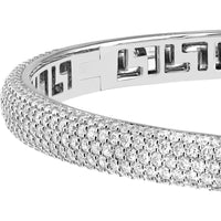 Olas d'Oro - 14K White Gold Diamond Pave Bangle - 2.86 Carat Total Diamond Weight