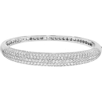 Olas d'Oro - 14K White Gold Diamond Pave Bangle - 5.23 Carat Total Diamond Weight