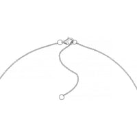 Olas d'Oro - 14K White Gold Diamond Pave Heart Necklace - 1.22 Carat Total Diamond Weight