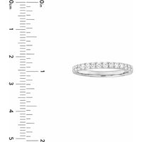 Olas d'Oro - 14K White Gold Diamond Stackable Band with 1/2 Carat Total Diamond Weight