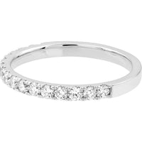 Olas d'Oro - 14K White Gold Diamond Stackable Band with 1/2 Total Carat Weight - Size 4.25