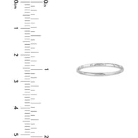 Olas d'Oro - 14K White Gold Diamond Stations Thin Band Ring - 0.03 Carat Total Diamond Weight